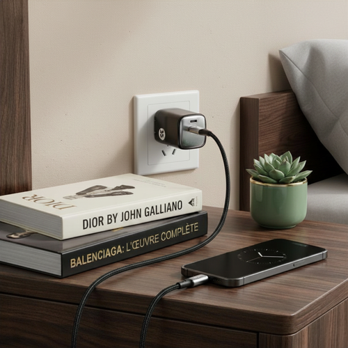 35W GaN USB-C Wall Charger, 2-Port Fast Charging Block | AMWA Surge Series