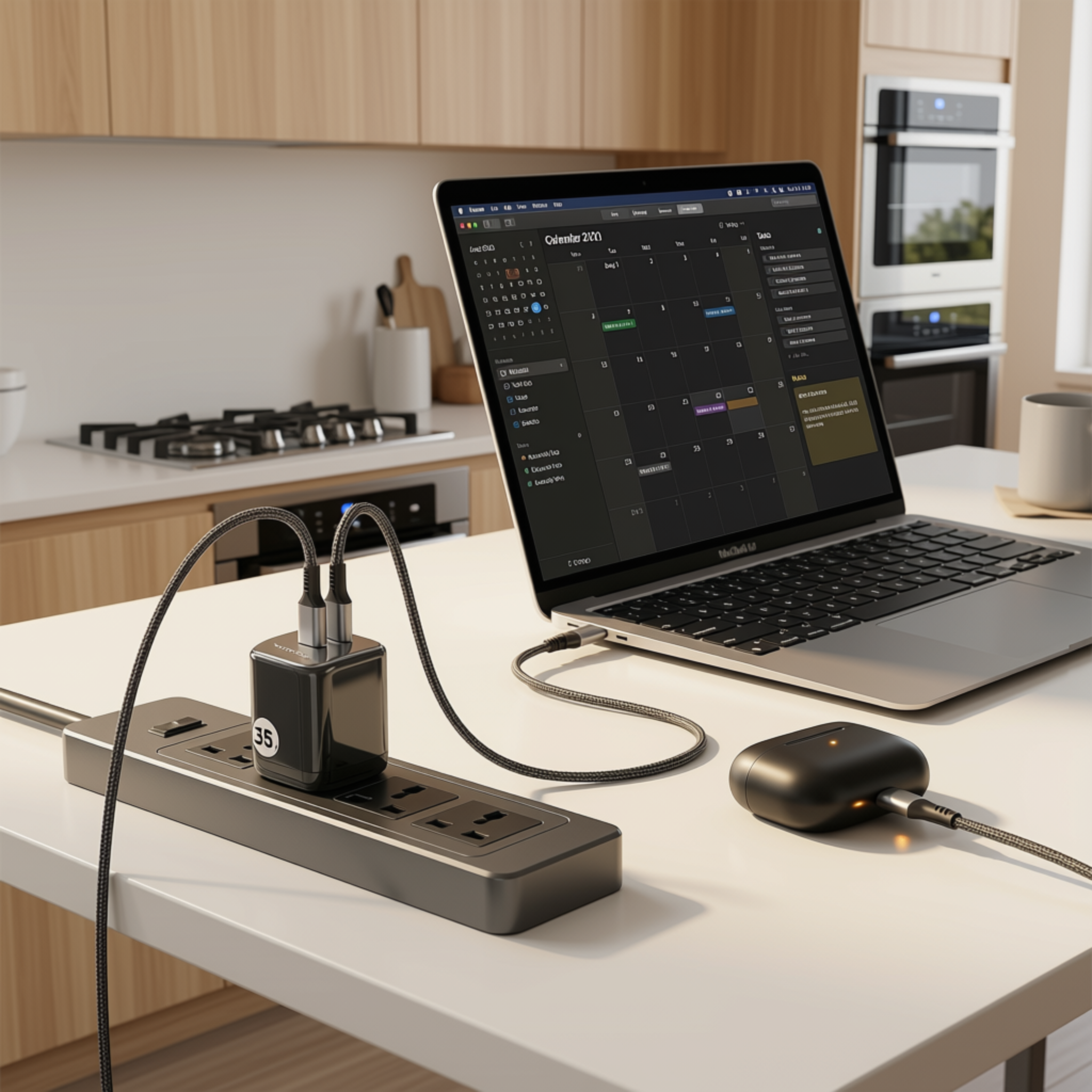 35W GaN USB-C Wall Charger, 2-Port Fast Charging Block | AMWA Surge Series